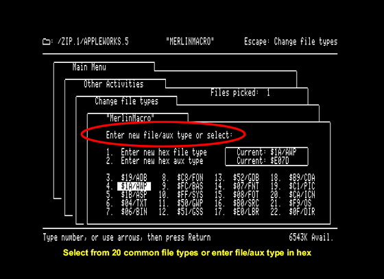 FileAuxTyper change File Type and Aux Type enhancements