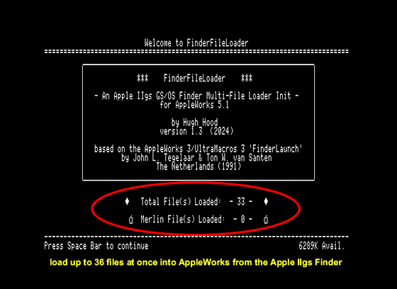 FinderFileLoader load files from GS/OS Finder